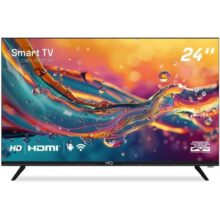 HQ Smart TV LED 24″ 2 HDMI 2 USB WI-FI Androind 11 e Processador Quad Core