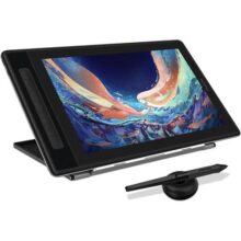 HUION Mesa digitalizadora Kamvas Pro 13 2.5K QHD suporte ajustável com 10 teclas de atalho ajustáve,mesa digitalizadora tela,Laminação Completa QLED do Ecrã