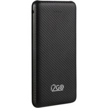 I2GO, Carregador Portátil (Power Bank) 10000mAh, 2 Saídas USB + 1 Saída/Entrada USB-C, Preto, i2GO Plus