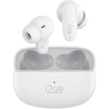 I2GO, Fone de Ouvido, Bluetooth 5.3, TWS, Air Buds GO 2.0, Controle Touch, 40 Horas totais de Bateria, Microfone com ENC, Isolamento Acústico, Branco, i2GO Plus