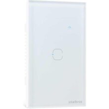 Interruptor Touch Inteligente Compatível com Alexa Com 1 Tecla EWS 1001 Branco Intelbras