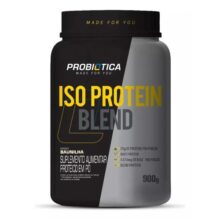 Iso Blend Protein Probiotica Sabor Baunilha Pote 900g Suplemento Academia