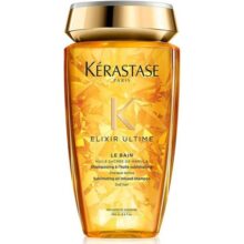 Kérastase Shampoo Elixir Ultime Le Bain, Todos os tipos de cabelos, Nutrição, brilho, Mix de 4 Óleos Preciosos, 250 ml