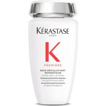 Kérastase Shampoo Première Bain Décalcifiant Réparateur, Todos os tipos de cabelos danificados, Reparador descalcificante, Neutraliza a quebra, Com Ácido cítrico e Glicina, 250ml