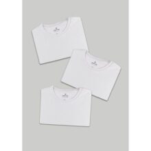 Kit 3 Camisetas Básicas Masculinas Em Malha Jet Com Bordado Hering