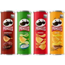 Kit 4 Batatas Pringles Queijo 109g + Churrasco