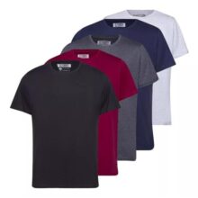 Kit 5 Camiseta Masculina 100% Algodão  Basica Treino Esporte