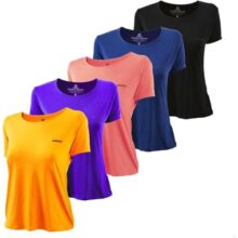 Kit 5 Camiseta Zaroc Feminina