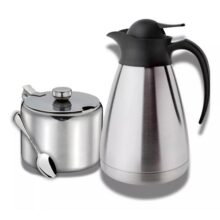 Kit Café Prático – Bule Wave 1 Litro + Açucareiro Aço Inox C