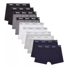 Kit Com 10 Cuecas Infantis Meninos Modelagem Boxer Mash