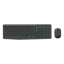 Kit de teclado e mouse sem fio Logitech MK235 teclado grafite e mouse preto