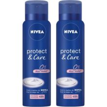 Kit Desodorante Aerossol NIVEA Protect & Care 150ML – 2 Unidades, Nivea, pacote de 2