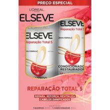 Kit L’Oréal Paris Shampoo 400ml + Condicionador 400ml Elseve Reparação Total 5.