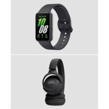 Kit Smartwatch Galaxy Fit3 Samsung + fone de ouvido Tune T520BT JBL