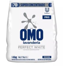 Lava-Roupas Super Concentrado em Pó Lavanderia Omo Perfect White Pro Pacote 4kg, OMO