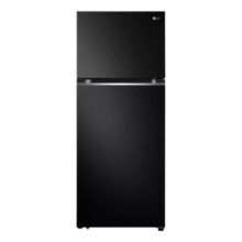 LG geladeira GN-B392PX com freezer 395 litros preta 110v