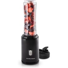 Liquidificador Individual, Dois Copos, Personal Blender, Hamilton Beach, 220V (Preto)