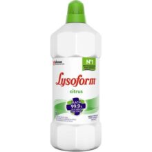 Lysoform Citrus, Desinfetante Líquido, Limpeza Pesada e Eficiente, 1L