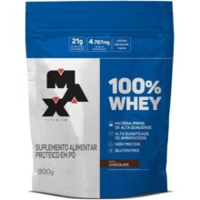 Max Titanium 100% Whey – 900G Refil Chocolate –