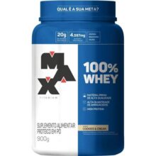 Max Titanium 100% Whey (900G) – Sabor Cookies And Cream