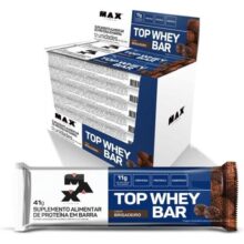 Max Titanium Top Whey Bar – 12 Unidades De 41G Brigadeiro –