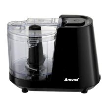 Mini Processador De Alimentos Amvox 100w Preto – Apr1001 3 Funções