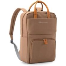 Mochila Bolsa Ecológica Adamantiun Versa Marrom para Notebook 15.6 Polegadas com Alça Superior em Couro