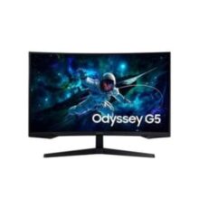 Monitor Gamer Curvo Samsung Odyssey G5, 32″” QHD, 165Hz, 1ms, HDR10, Freesync, HDMI e DP, Preto – LS32CG552ELMZD