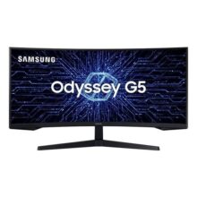 Monitor Gamer Curvo Samsung Odyssey G5 34″ WQHD Ultrawide 165Hz 1ms HDMI e DP Freesync Premium – LC34G55TWWLMZD