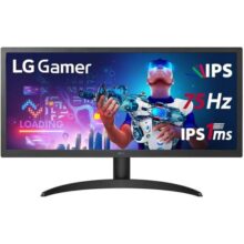 Monitor Gamer LG 25.7″ UltraWide Full HD 75Hz 1ms Preto 26WQ500-B.AWZM