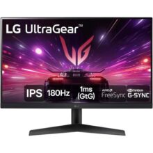 Monitor Gamer LG UltraGear 24” 24GS60F-B IPS Full HD 180Hz 1ms (GtG) NVIDIA® G-SYNC® AMD FreeSync™ HDR10 sRGB 99% HDMI DisplayPort