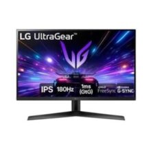 Monitor Gamer LG UltraGear 27″ IPS Full HD 180Hz 1ms GTG DisplayPort e HDMI G-Sync FreeSync HDR10 sRGB 99% Preto – 27GS6