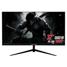 Monitor Gamer Rise Mode Retina 32″ 2K 165hz 1ms IPS HDMI e DisplayPort sRGB 99% Suporte Vesa Preto – RM-MOG-32F1652K-B