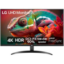 Monitor LG UHD 4K – Tela de 32″, 4K, DCI-P3 90%, HDMI, Display Port, HDR10, AMD Free Sync. Dynamic Action Sync, Black Stabilizer, MaxxAudio, UltraHD – 32UR500-B