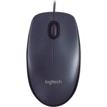 Mouse com fio USB Logitech M90 com Design Ambidestro e Facilidade Plug and Play