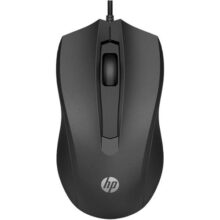 Mouse HP USB 100 Preto – Sensor Óptico Ambidestro Resoluções até 1600 DPI Compatível com PC/Mac – 6VY96AA