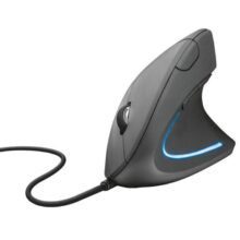 Mouse Trust Vertical Ergonômico Verto LED Azul 6 Botões – 22885