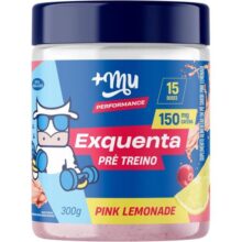 +Mu Pré Treino Exquenta Sabor Pink Lemonade – 300g