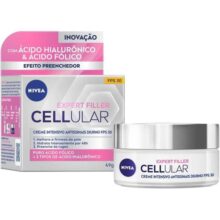 NIVEA Creme Facial Antissinais Cellular Filler Dia FPS 30 49g – Combate sinais de cansaço, reduz rugas e linhas de expressão promovendo firmeza e elasticidade na pele