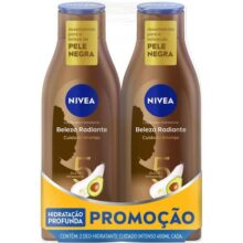 NIVEA Kit Hidratante Desodorante Beleza Radiante Cuidado Intenso 400ml