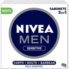 NIVEA MEN Sabonete em Barra Sensitive 3 em 1 90g