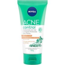 NIVEA Sabonete Facial em Gel Acne Control 150g – Controla a oleosidade, ajuda a desobstruir os poros, remove células mortas, reduzir a vermelhidão da acne e promove sensação de pele hidratada