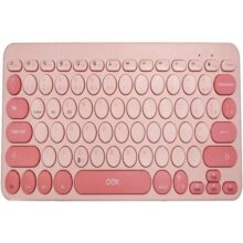 OEX Teclado Sem Fio Retrô PC Notebook Celular TC510 Rosa