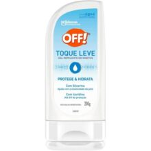 OFF! Repelente Toque Leve Gel Hidratante Com Icaridina Eficaz contra Mosquitos Proteção por até 6h 200g