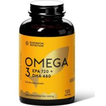 Omega 3 (Alta Concentração) 1200mg – EPA+DHA, MEG3, 120 Softgels.