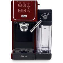 Oster Cafeteira Espresso Primalatte Touch Red, 110v, Bvstem6801r