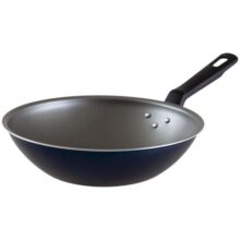 Panela Wok Antiaderente Tramontina de Alumínio – Ravena Azul 24cm – Panela Wok