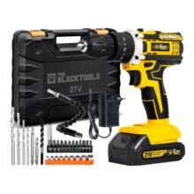 Parafusadeira E Furadeira Impacto The Black Tools Tb-21pw 21v 3/8 Cor Amarelo Frequência 50/60 Hz 110v/220v