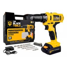 Parafusadeira Furadeira Sem Fio The Black Tools Bateria 12v Cor Amarelo e Preto Frequência 60 110V/220V