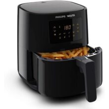 Philips Walita Preta Fritadeira Airfryer Digital Série 3000, 4.1l De Capacidade, Garantia Internacional De Dois Anos, 220v, 1400w (ri9252/90)